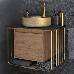 Grossman Мебель для ванной Винтаж 70 GR-5010GG веллингтон/металл золото – фотография-4